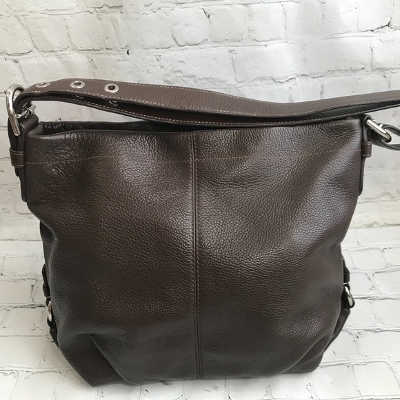 Coach Brown Leather Convertible Bag - Picture 2 of 12